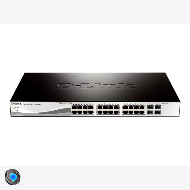 D-Link Web Smart DGS-1210-28P Switch 24-porte Gigabit  PoE