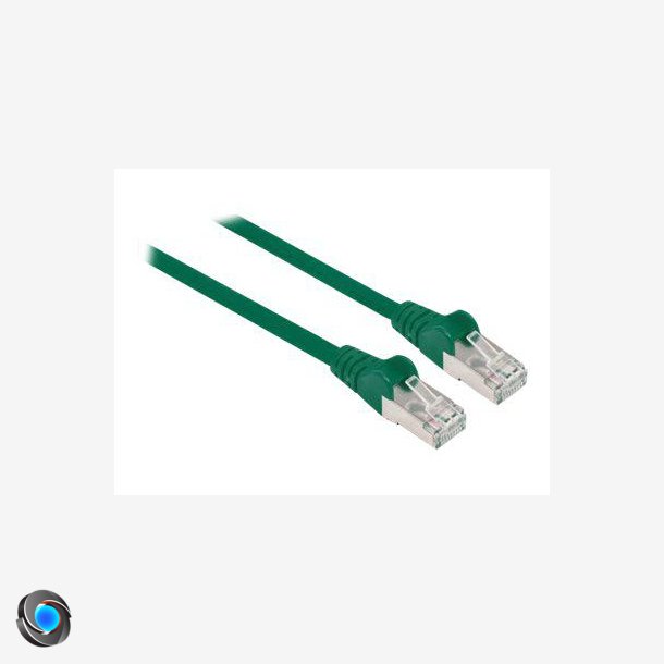 Intellinet Network Patch Cable, Cat6, 3m, Green, Copper, S/FTP, LSOH / LSZH, PVC, RJ45, Gold Plated Contacts, Snagless, Booted, Polybag CAT 6 SFTP, PiMF 3m Netvrkskabel Grn