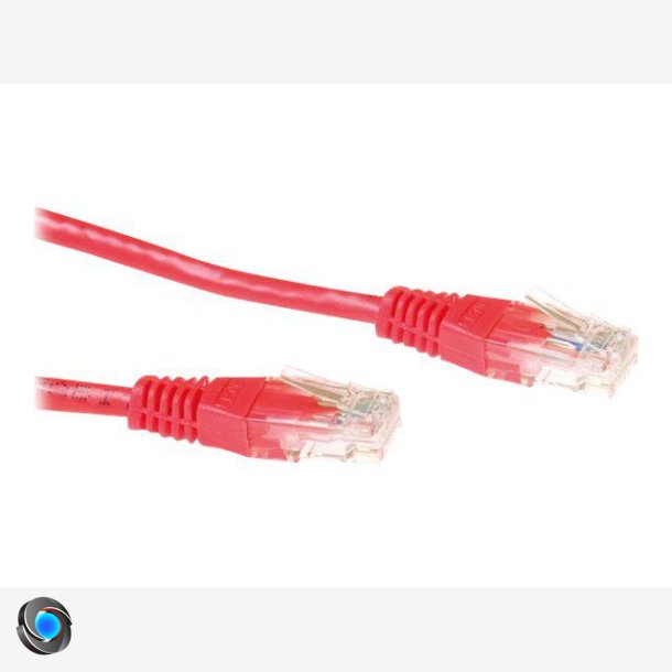 MicroConnect CAT 6 Ikke afskrmet parsnoet (UTP) 50cm Netvrkskabel Rd