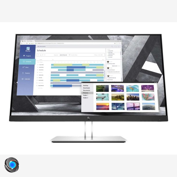 HP E27q G4 27 2560 x 1440 (2K) VGA (HD-15) HDMI DisplayPort 60Hz Pivot Skrm